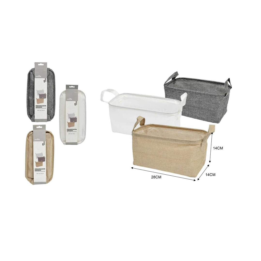 ORGANIZADOR DE TELA PARA ARMARIO 28X14CM 1