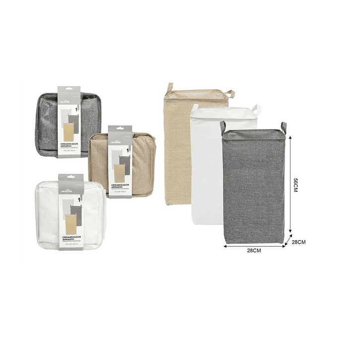 ORGANIZADOR DE TELA PARA ARMARIO 56X28CM 1
