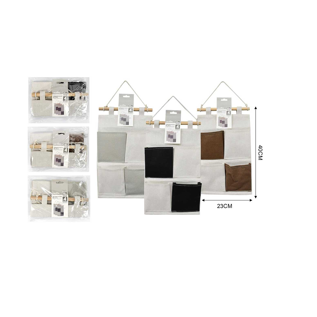  ORGANIZADOR DE TELA 23X40CM 1