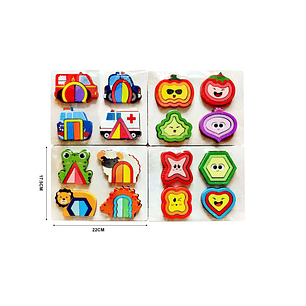 PUZZLE DE MADERA PARA NIÑOS 22CM
