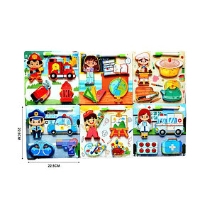 PUZZLE DE MADERA PROFESIONES 22.5CM