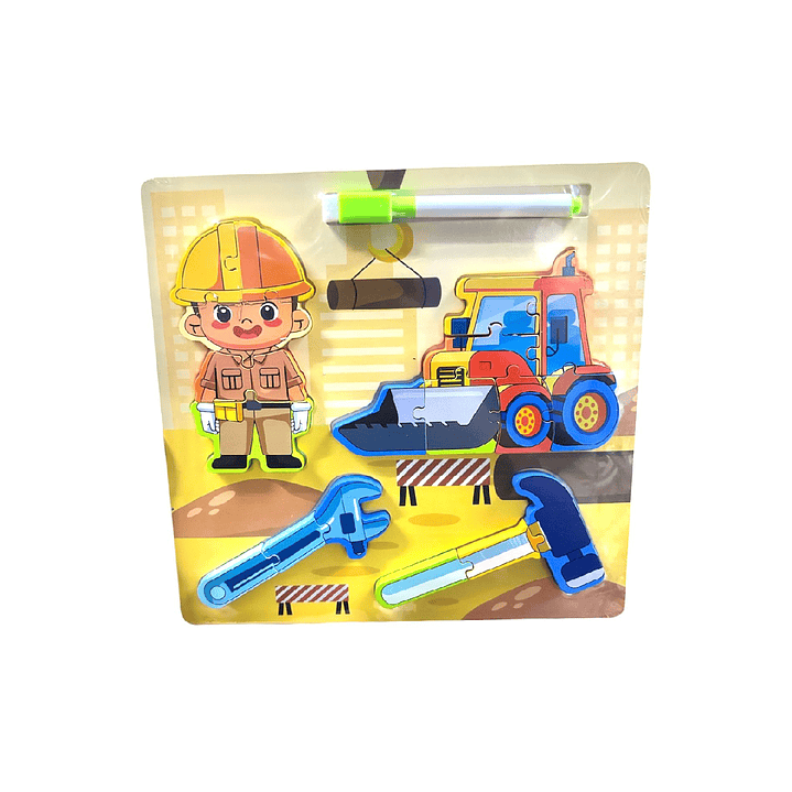 PUZZLE DE MADERA PROFESIONES 22.5CM 3