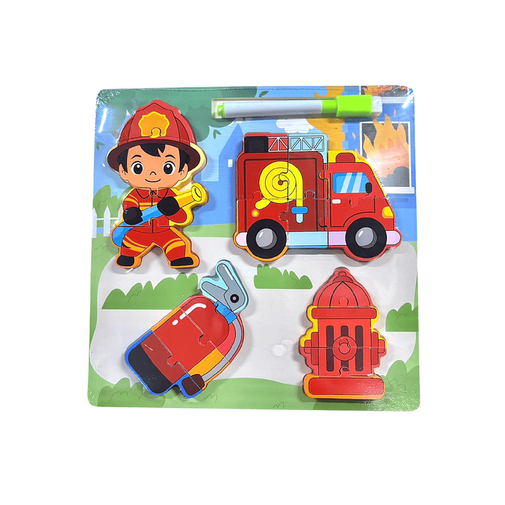 PUZZLE DE MADERA PROFESIONES 22.5CM 8