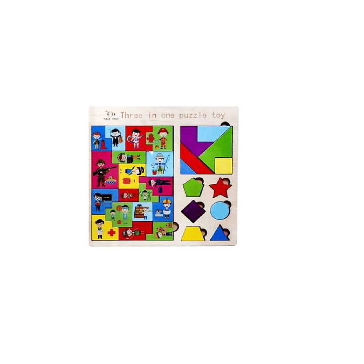 PUZZLE DE MADERA DIDACTICOS PARA NIÑOS 22.3CM 3