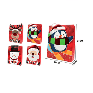 BOLSA DE REGALO NAVIDAD 18X24CM