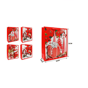 BOLSA DE REGALO NAVIDAD 26X32CM