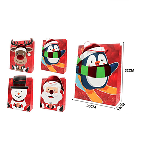 BOLSA DE REGALO NAVIDAD 26X32CM