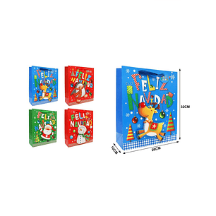 BOLSA DE REGALO NAVIDAD 26X32CM