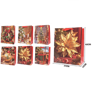 BOLSA DE REGALO NAVIDAD 31X42CM