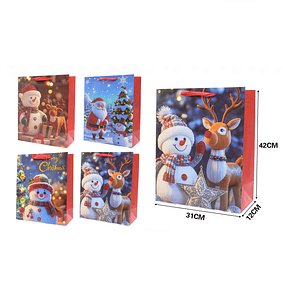 BOLSA DE REGALO NAVIDAD 31X42CM