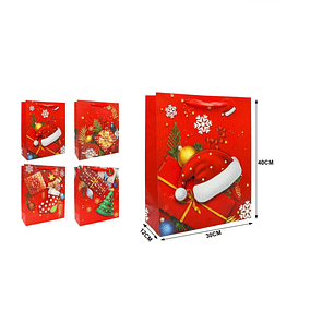 BOLSA DE REGALO NAVIDAD 30X40CM