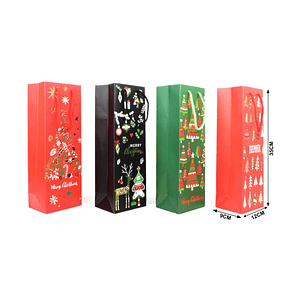 BOLSA DE REGALO BOTELLA DE VINO 12X35CM
