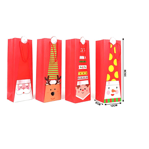 BOLSA DE REGALO BOTELLA DE VINO 12X35CM