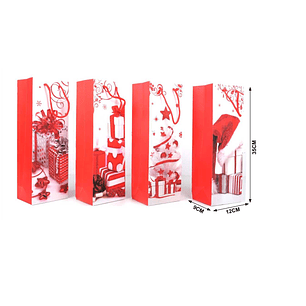 BOLSA DE REGALO BOTELLA DE VINO 12X35CM