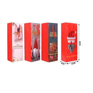 BOLSA DE REGALO BOTELLA DE VINO 12X35CM