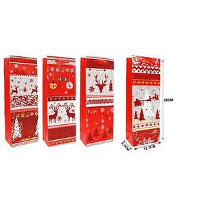 BOLSA DE REGALO BOTELLA DE VINO 12X35CM