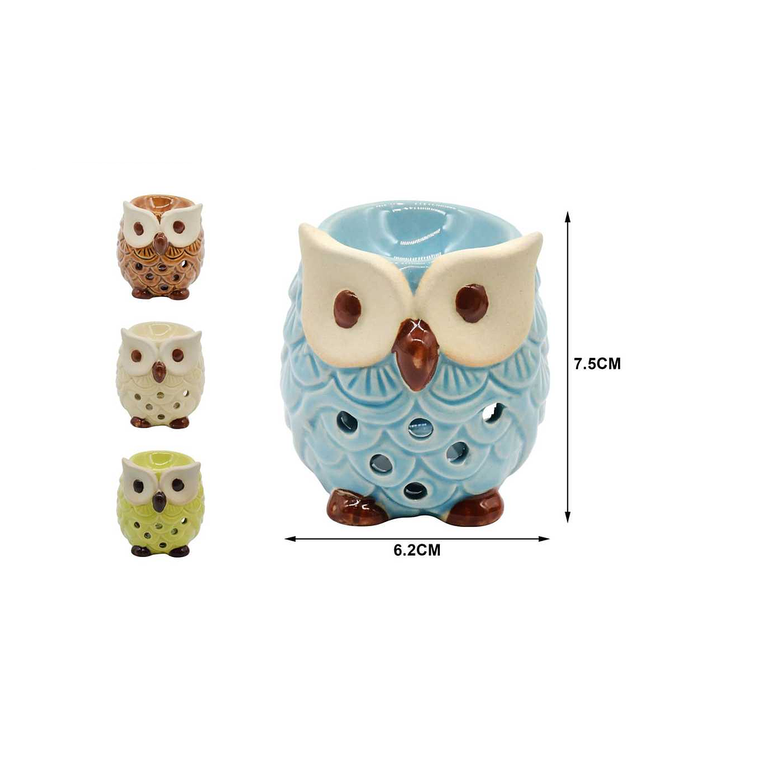 DIFUSOR QUEMADOR DE CERÁMICA PARA ACEITES DE AROMATERAPIA 6.2X7.5CM 1