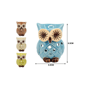 DIFUSOR QUEMADOR DE CERÁMICA PARA ACEITES DE AROMATERAPIA 6.5X8.5CM