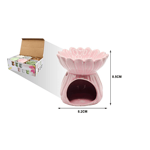 DIFUSOR QUEMADOR DE CERÁMICA PARA ACEITES DE AROMATERAPIA 8.2X8.5CM
