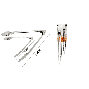 SET 2 PINZAS ACERO INOXIDABLE