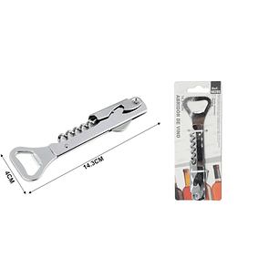 SACACORCHO DESTAPADOR ACERO INOXIDABLE MULTIFUNCIONAL