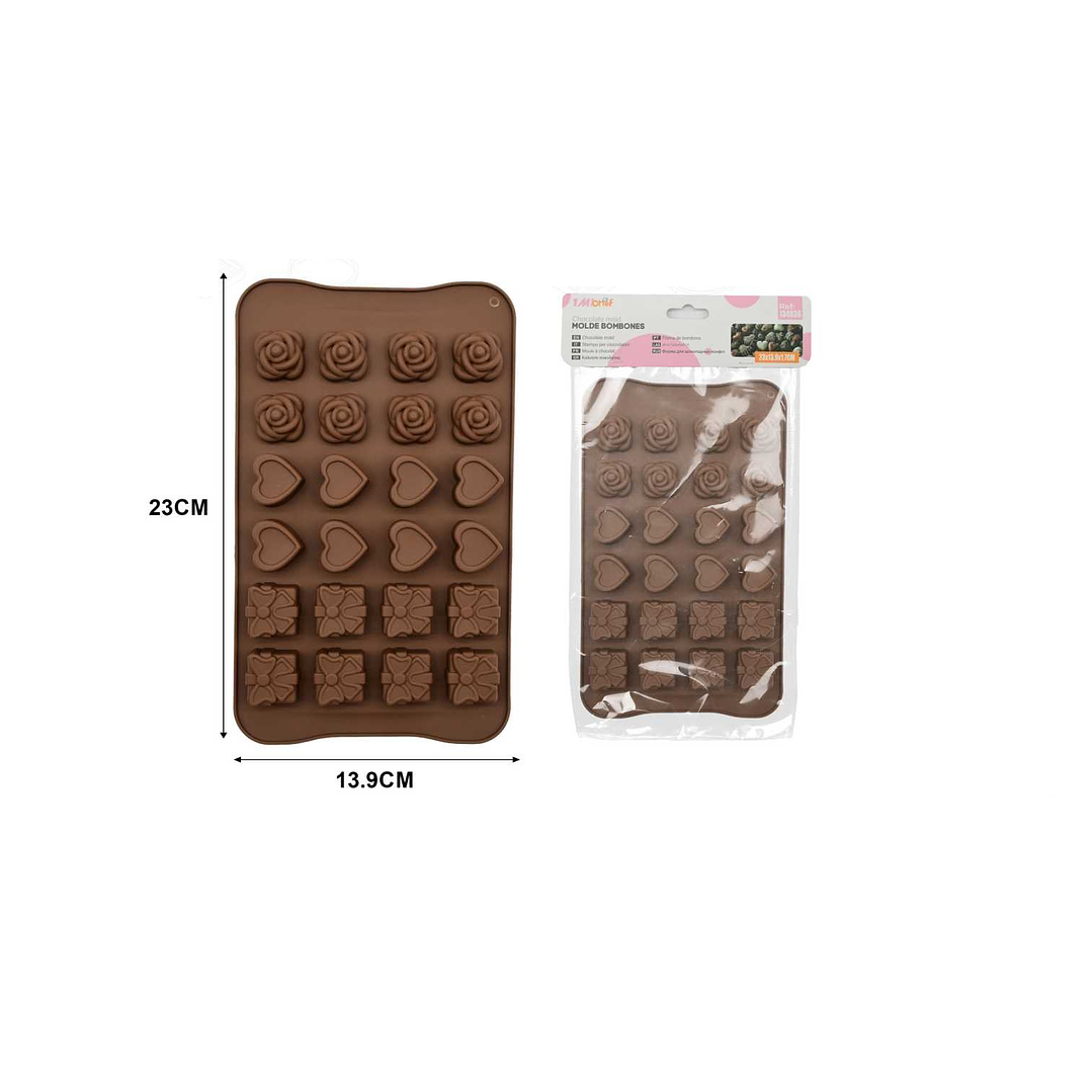 MOLDE DE SILICONA PARA BOMBONES 23CM 1