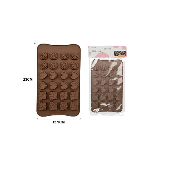 MOLDE DE SILICONA PARA BOMBONES 23CM 1