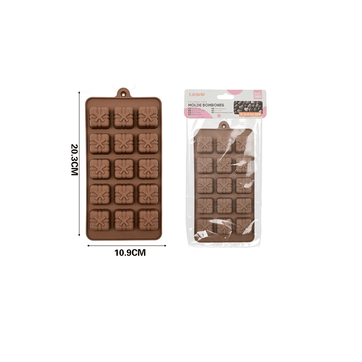MOLDE DE SILICONA PARA BOMBONES 20.3CM 1