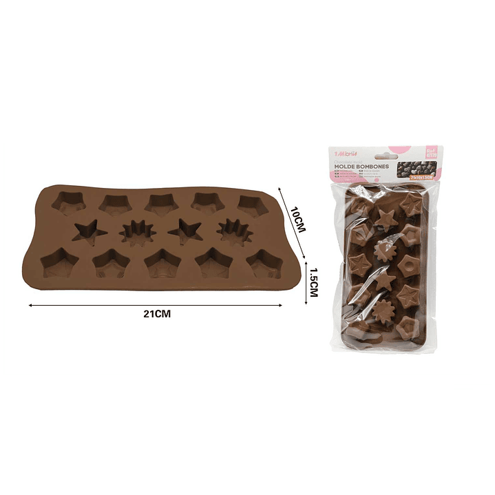 MOLDE DE SILICONA PARA BOMBONES 21CM 1