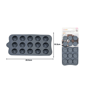 MOLDE DE SILICONA PEQUEÑO ESPIRAL 10.5CM