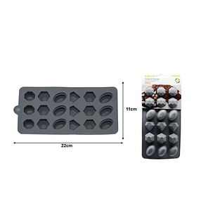 MOLDE DE SILICONA PEQUEÑO DIAMANTES 11CM