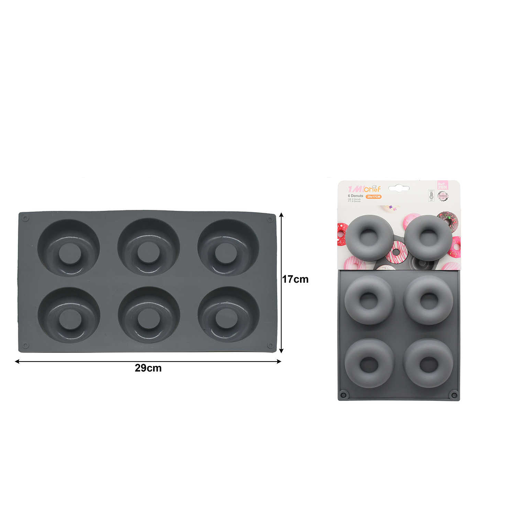 MOLDE DE SILICONA 6 DONAS 1