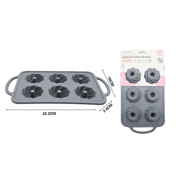 MOLDE DE SILICONA 32.2CM 1