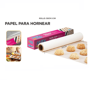 PAPEL PARA HORNEAR ANTIADHERENTE 30CM X 5M