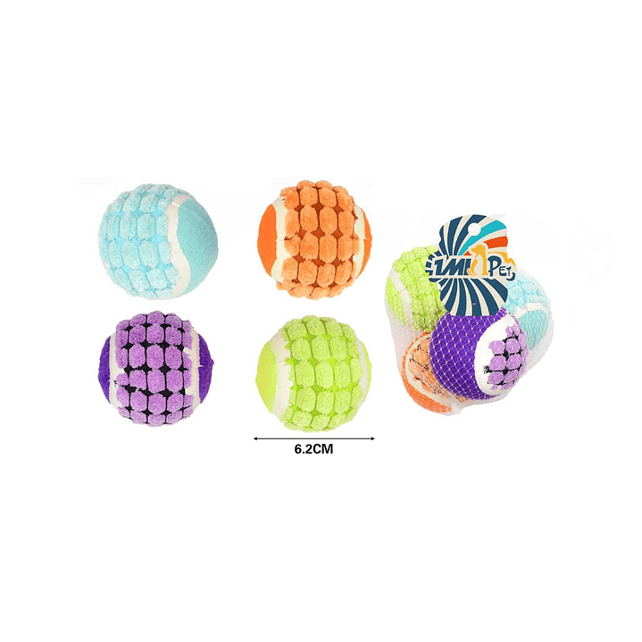 PELOTAS DE JUGUETE PARA PERROS 4PCS 62CM 1