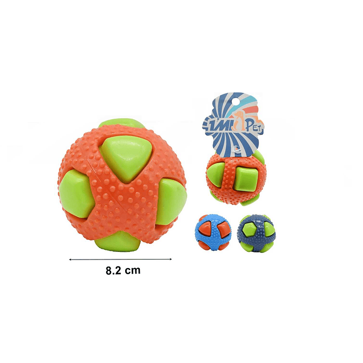 PELOTA JUGUETE PARA PERROS 8.2CM 1