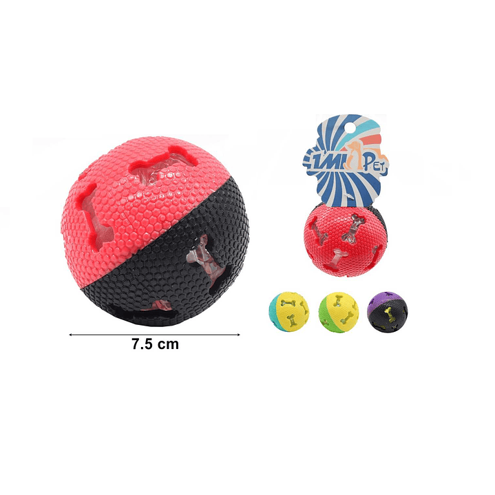 PELOTA JUGUETE PARA PERROS 7.5CM 1