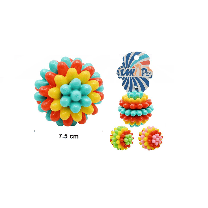 JUGUETE PELOTA PARA PERROS 7.5CM 1