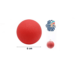JUEGUETE BOLA MASCOTA 6CM