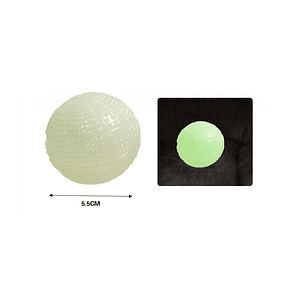 PELOTA DE JUGUETE PARA PERROS BRILLA EN LA OSCURIDAD 5.5CM