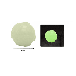 PELOTA DE JUGUETE PARA PERROS BRILLA EN LA OSCURIDAD 6CM