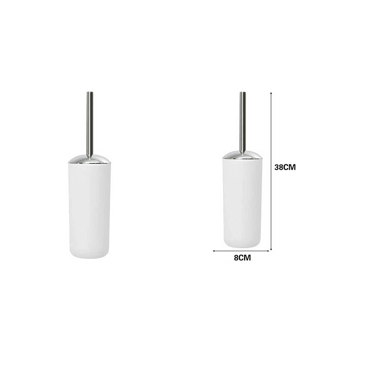 CEPILLO PARA INODORO CON ACABADO METÁLICOO 1