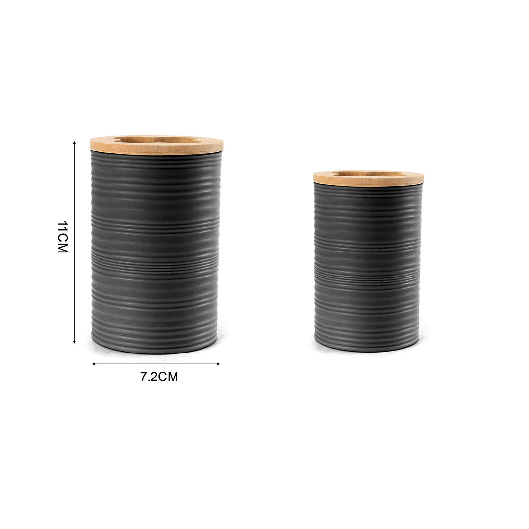 SOPORTE PARA CEPILLO DENTAL CON TAPA DE BAMBÚ 4