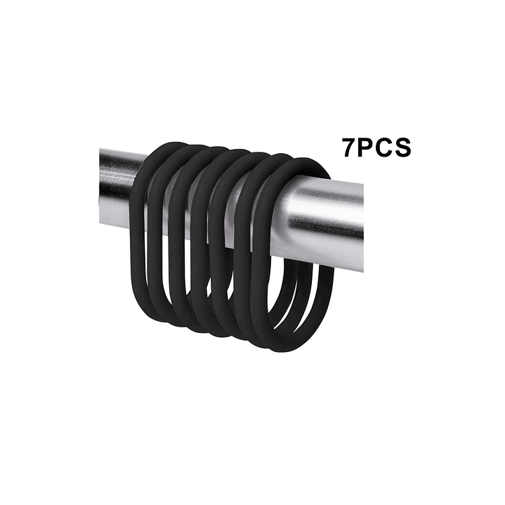 SUJETADOR PARA CORTINA DE BAÑO DE PLÁSTICO 4