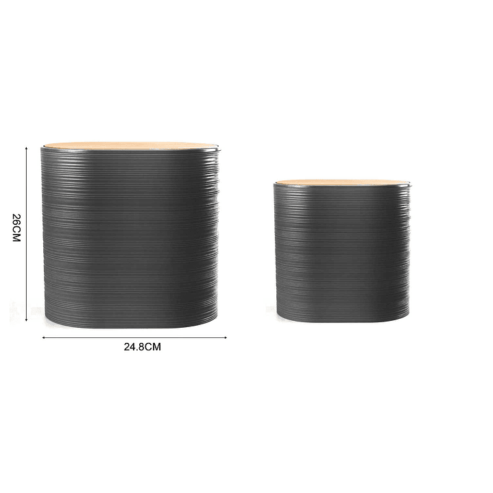 CUBO DE BASURA CON TAPA DE BAMBÚ 4