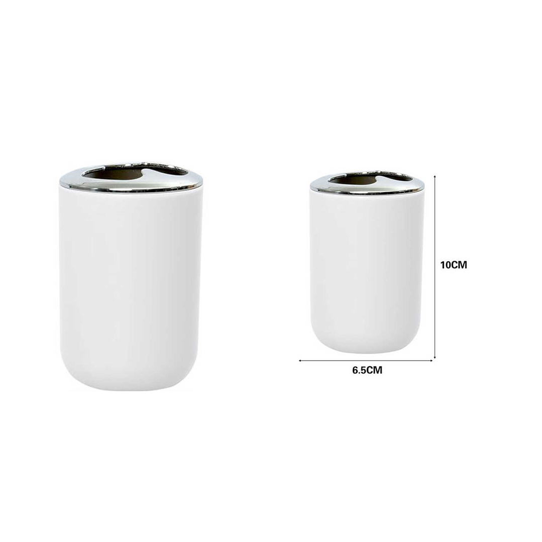 PORTACEPILLOS DE DIENTES CON DETALLES CROMADO 1