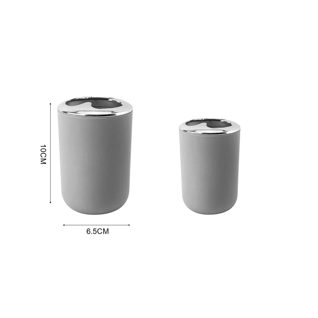 PORTACEPILLOS DE DIENTES CON DETALLES CROMADO 3