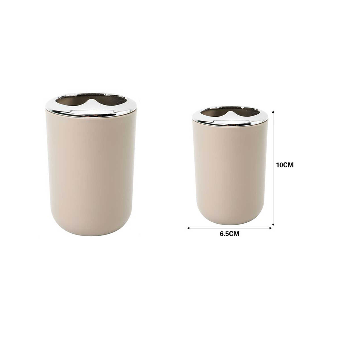 PORTACEPILLOS DE DIENTES CON DETALLES CROMADO 4