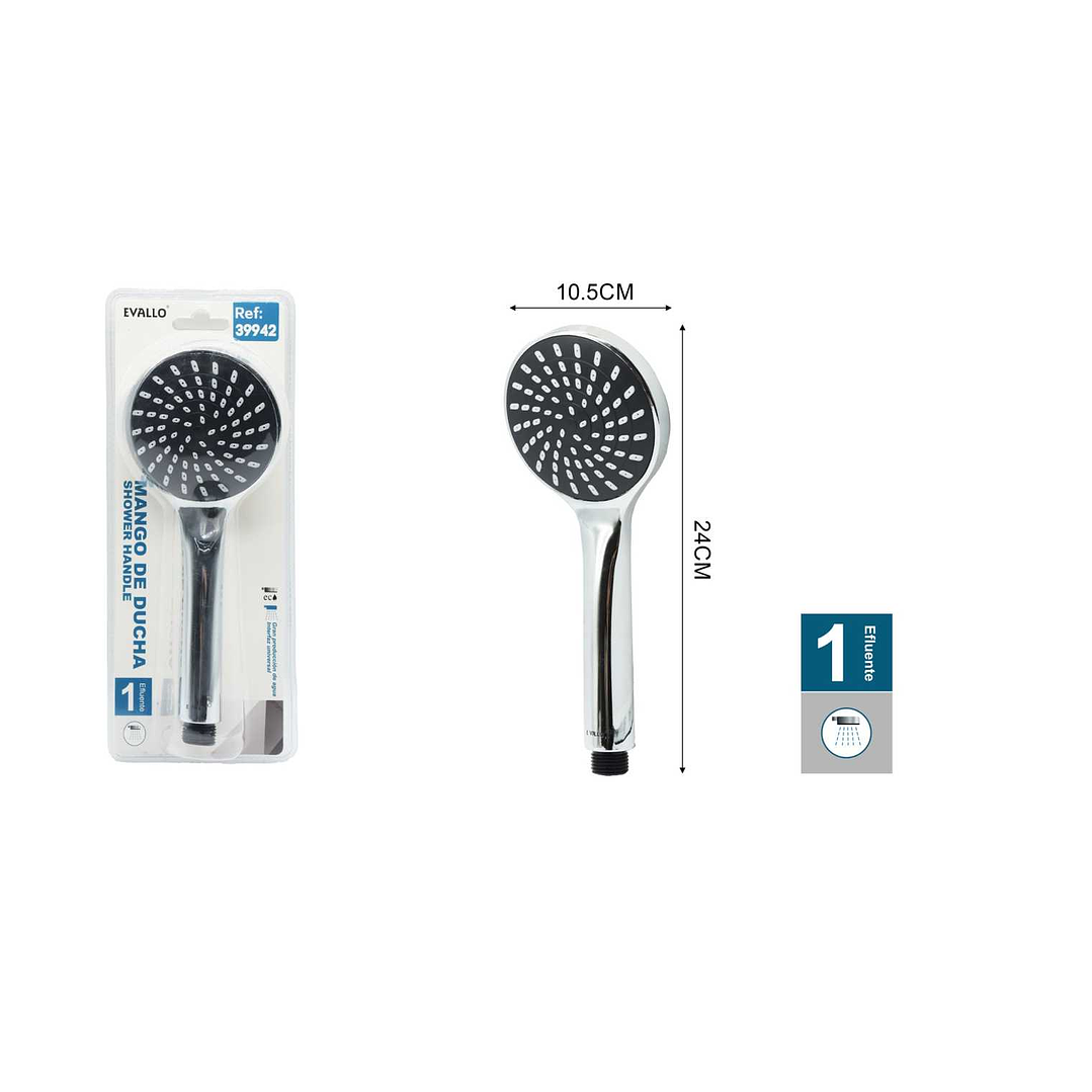 MANGO DE DUCHA 1 EFLUENTE COLOR PLATEADO 1