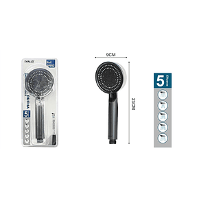 MANGO DE DUCHA 5 EFLUENTE COLOR NEGRO